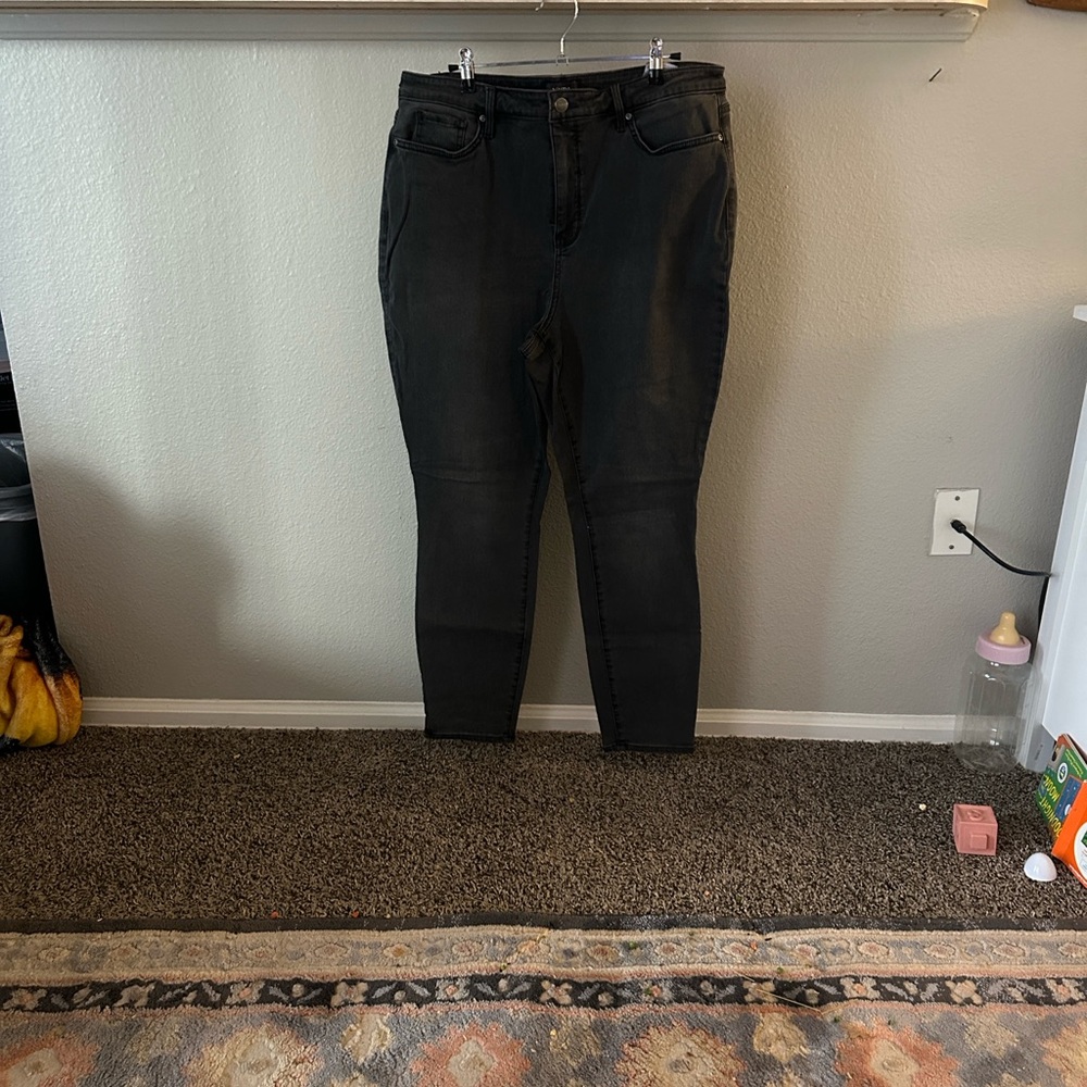 NYDJ Charcoal Skinny Jeans